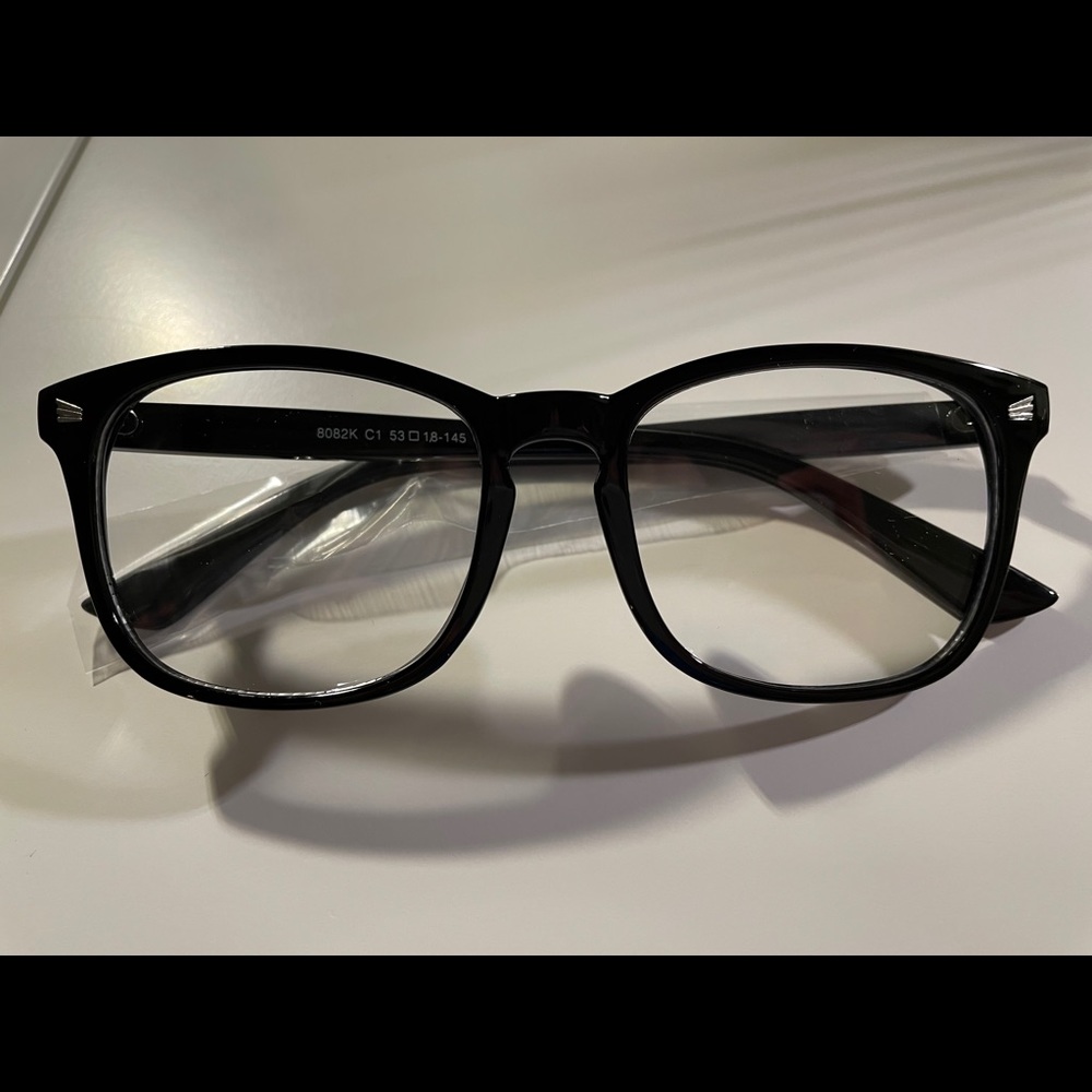 NWT Blue Light Blocking Glasses - Black Clear Lens